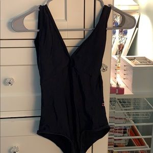 black yumiko leotard